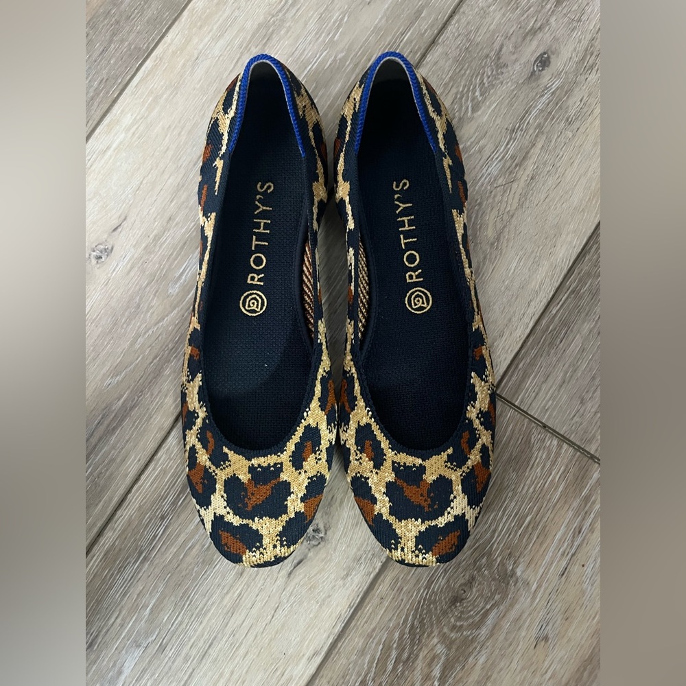 Rothy's Women's Big Cat Print Flats